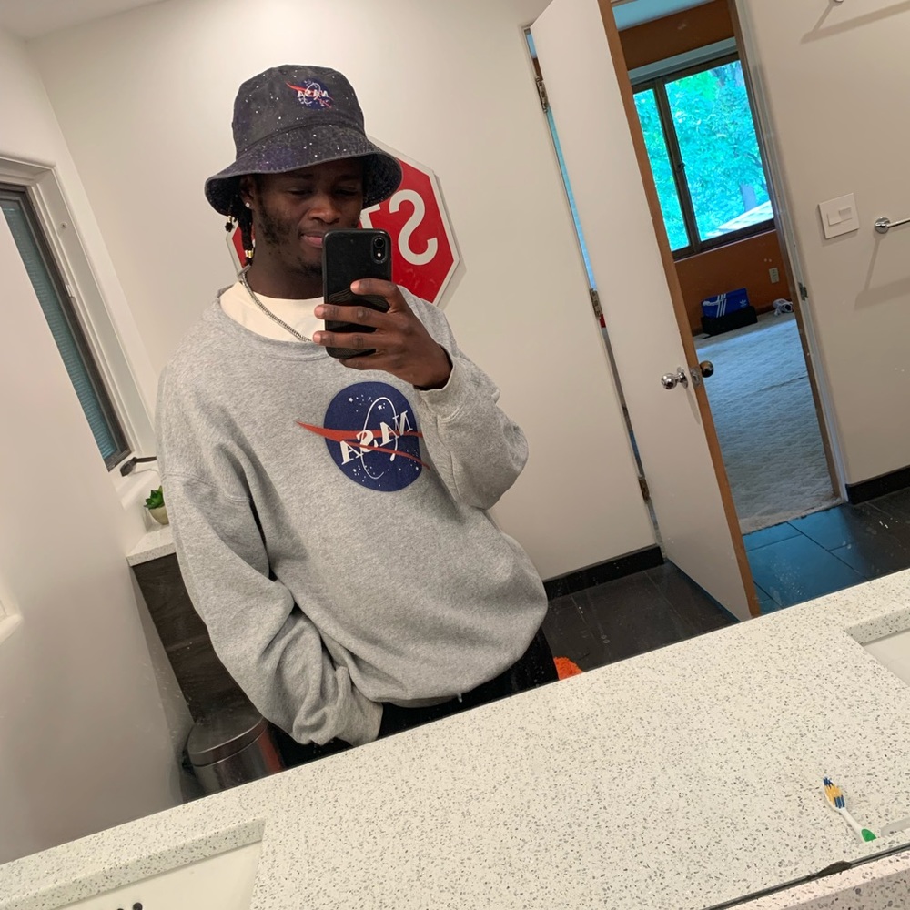 Cool Grey NASA sweater